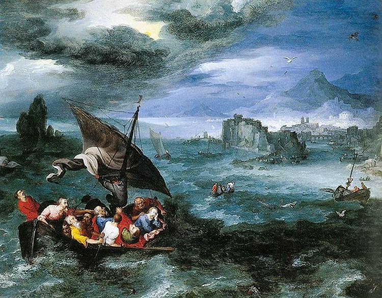 Pieter Brueghel the Younger Christ in the Storm on the Sea of Galilee china oil painting image